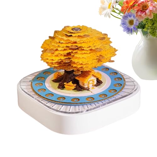 Calendrier de bureau 3D art en papier artisanat haut de gamme