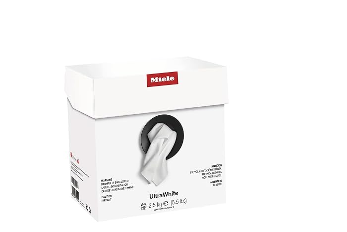 Miele UltraWhite Laundry Detergent Powder for White Laundry, All Machines