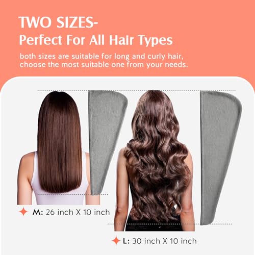 Yfong 2 Pack Large Microfiber Hair Towel Wrap For Women thumb #3
