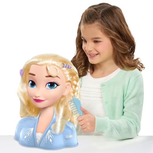 Disney Frozen 2 Elsa Styling Head, 14-pieces, Pretend Play, Kids Toys for Ages 3 Up by Just Play by Disney - Image 2