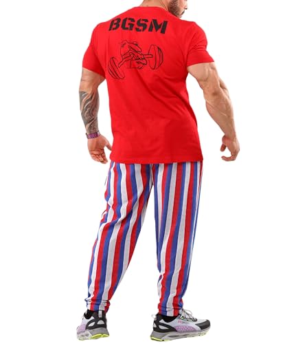 Men's Loose Fit Cotton Sweatpants with Pockets, Gym Lifestyle Pants4