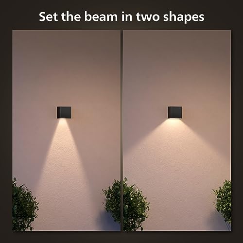 Philips Hue Resonate Außenwandleuchte, nach unten strahlend, Schwarz - 6