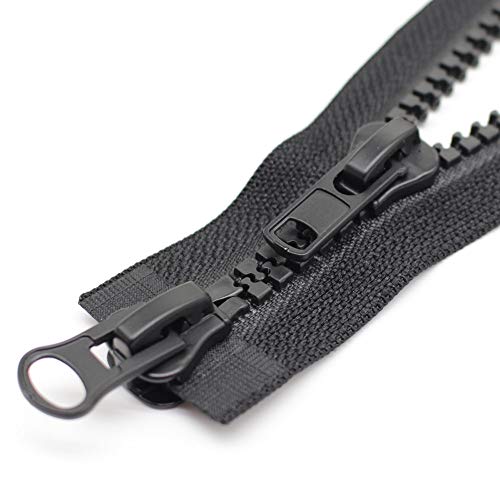 MebuZip #10 16 Inch Large Two Way Separating Jacket Zipper for Sewing Black by MebuZip - Image 2