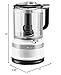 KitchenAid 5 Cup Food Chopper KFC0516WH, White