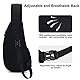 Sciphylia Brusttasche Sling Bag Herren Wasserdicht Schultertasche Einzelgurt Rucksäcke Schulterrucksack Anti-Diebstahl Crossbody Bag für Männer Frauen Wandern Reisen Radfahren Klettern, Rosenrot