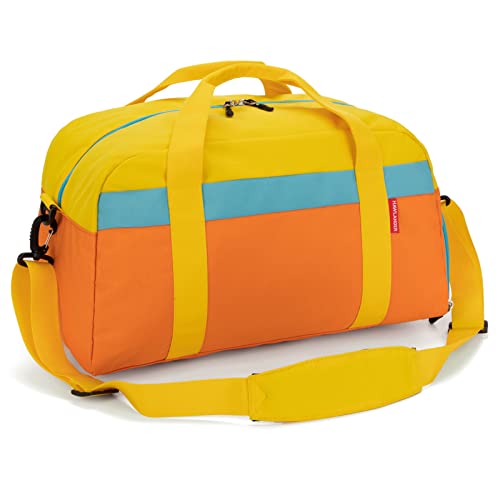 Hawlander Kids Duffle Bag For Boys Or Girls, Fit School Practice, Or Overnight Travel (Orange) #TOP1