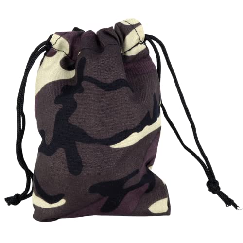 Needzo Rosary Pouch for Men, Desert Camo Drawstring Accessory Holder, Gifts for Fathers, Birthdays, & More, 5.5 Inches