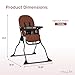 Dream On Me Snack and Stow Highchair | Adjustable Feeding Chair with Removable Tray, Lightweight, Foldable Design, Easy to Clean, Perfect for Toddlers & Infants