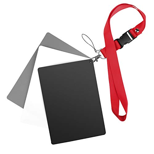 Anwenk Grey Card White Balance Card 18% Exposure Photography Card Custom Calibration Camera Checker Video, Dslr And Film,5.3"X 7.28" (Large Size) #TOP2