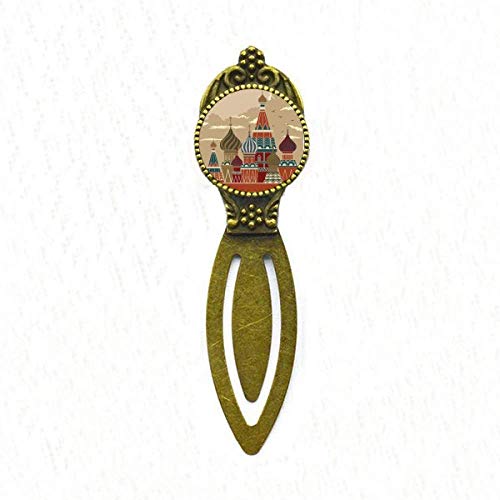 Marque-page carré rouge Russia Cathedral, le cadeau pour lecteur