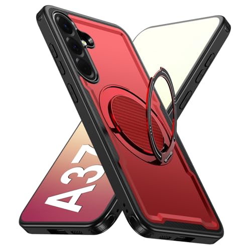 Coque Samsung A37 MagSafe rouge idéale pour trajets et vidéos mains libres