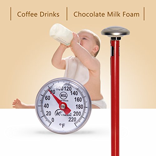 KT THERMO Instant Read 1-Inch Dial Thermometer,Best for The Coffee Drinks,Chocolate Milk Foam by KT THERMO - Used condition - Image 4