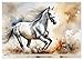 Elegant and Graceful (Wall Calendar 2026 DIN A2 Landscape), CALVENDO Monthly Calendar: Beautiful AI Generated Watercolours of Horses