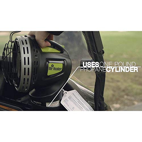 Mr. Heater F242010 Mh4Gc Golf Cart Heater, Portable 4000 Btu Setup For 5.5 Hours Of Heat, Fits 1 Pound Propane And Cup Holder, Silver/Black (2 Pack) #TOP4