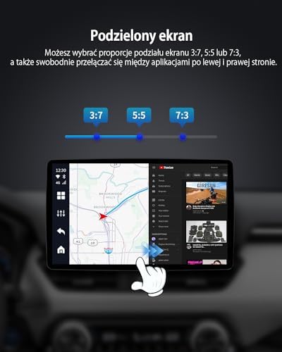 OttoCast P3 Aibox Bezprzewodowy adapter CarPlay i Android Auto, Ottoaibox Picasou3 Wireless z YouTube, Netflix i 8+128GB Carplay i GPS z wyjściem HDMI Kompatybilny z Apple CarPlay Od 2016 r