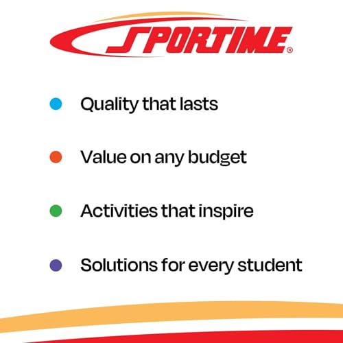 Sportime Supersafe Balls, 8-1/2 Inches, Assorted Colors, Set of 6 - 1017307