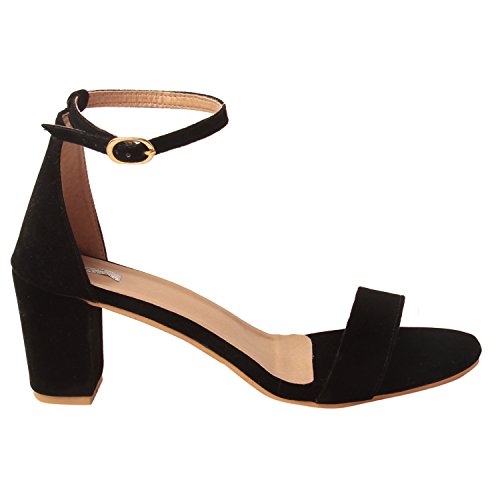 Heels for girls black colour Clearance