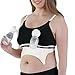 Bravado Designs Women's Maternity Clip and Pump Hands-Free Nursing Bra Accessory, BLACK, XL