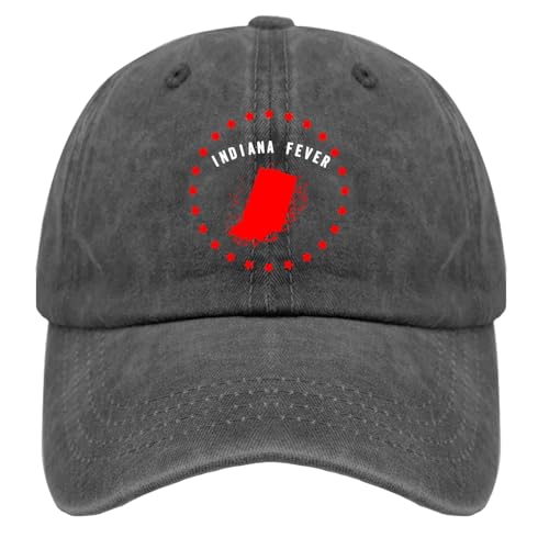 Generic Funny retros Indiana fever Hat for Womens funny Baseball Caps funny Washed Ball Cap breathable, Pigment Black