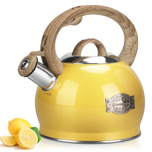 Hauce Radio Stovetop Tea Kettle, 2.1 Quart Stove Top...