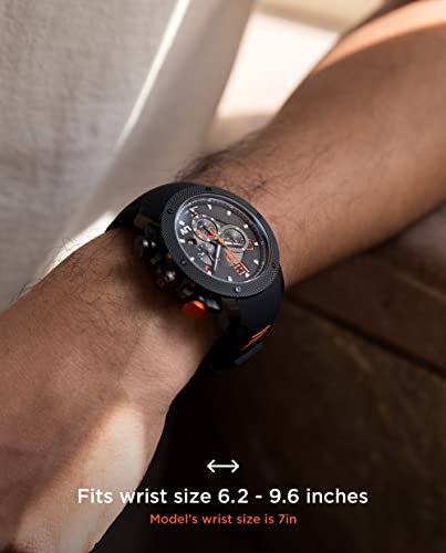 Liv Gx1 Swiss Chronograph (Black Ip Case Black Dial Orange Numbers) #TOP1