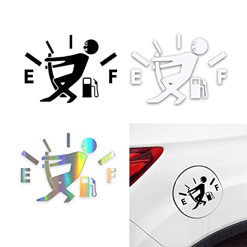 Pack de 3 autocollants de voiture, autocollants de consommation de carburant pour camions, motos, autocollants en vinyle, autocollants de voiture amusants pour jauges de carburant de voiture Cover