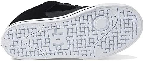 DC Men's Pure MID Casual Skate Shoe, Black/White, 15 | Image 2