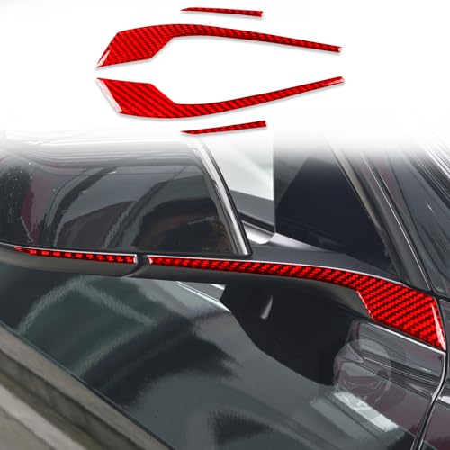 JKYUKU Real Carbon Fiber for Tesla Model 3 Accessories Side Mirror Strip