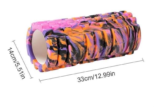 Image of Bodylastics 33cms Foam Roller for Pre & Post Workout Sessions, Deep Tissue Massage, Relief from Muscle Pain (33 cms, Camouflage Pink)