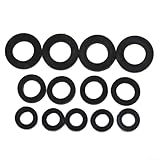 LatoYard Sortierte Gummi-Wasserhahn-Unterlegscheiben für Badewanne, Waschbecken, Dusche – 3/8 Zoll, 1/2 Zoll, 3/4 Zoll Dichtung, tropfsicher, Ersatz-Set