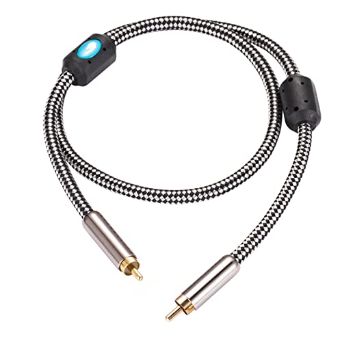 Câble coaxial SPDIF blindé mâle pour caisson de basse Hifi et ampli