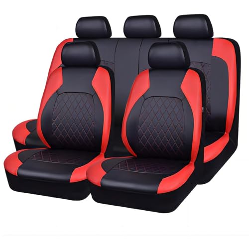 Housses de siège auto Nissan Fuga Y50 cuir étanche rouge contre taches