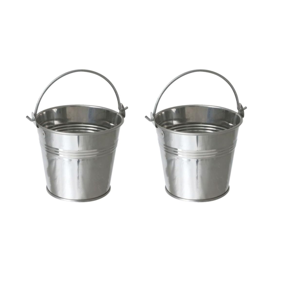 Mini cubos de hojalata para patatas fritas y flores, ideales para decorar tu mesa
