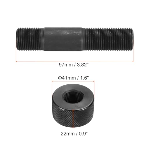 QUARKZMAN Ausbrechbare Stempel Ziehbolzen M20 Gewinde Ersatz Hydraulik Ziehbolzen mit Sicherungskappe Stempel Lochherstellungs Kit Erhältlich für Hydraulikschrauber