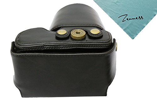 Pdxd-Share Protective Camera Leather Case Bag Cover For Panasonic Lumix Dmc-Gx7 Gx7 14-42Mm Lens (Black) #TOP1