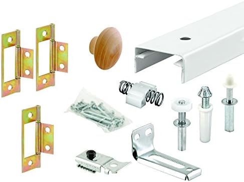 Prime-Line 161794-1 Bi-Fold Closet Track Kit, 36 In. Length, Steel Track, White (1 kit) image 2