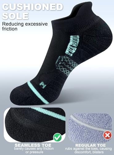 Image of Trusiel Women Ankle Compression Athletic Running Socks No Show Low Cut 5 Pairs
