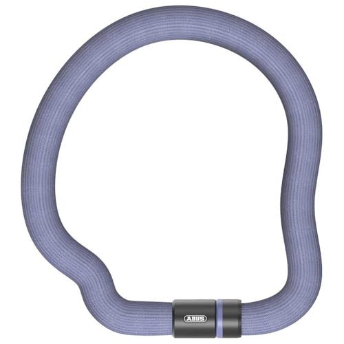 ABUS Chain Lock Goose Lock 4204K - Flexible, Rattle-Free Bicycle lockOss Made of Hardened Steel - 4 mm Thick Steel Chain, 28 mm Total Diameter - 110 cm Long - with Key - Blue