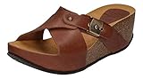 vera wedges camel Scholl Scholl Damen Elanais Sandale, Kamel, 39 EU