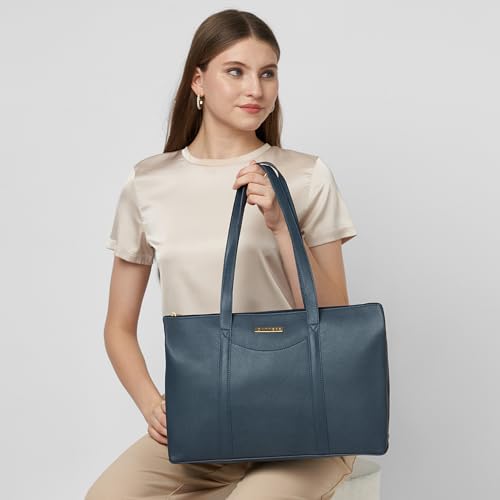 Image of Caprese Basil Large Tote Bag for Women with Shoulder Straps | Fits Up to 16 Inch Laptop| Stylish Handheld Bag, Multi-Compartment Design for Work, Travel, Shopping | Essentials & Daily Use