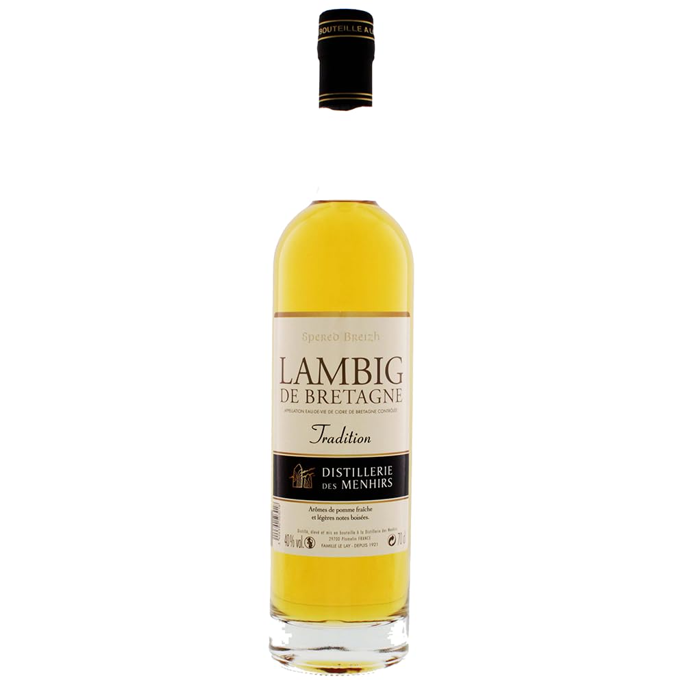 Lambig De Bretagne I Appellation Eau de vie de Cidre I 700 ml Flasche I 40% Volume I Destillierter Apfel-Brand