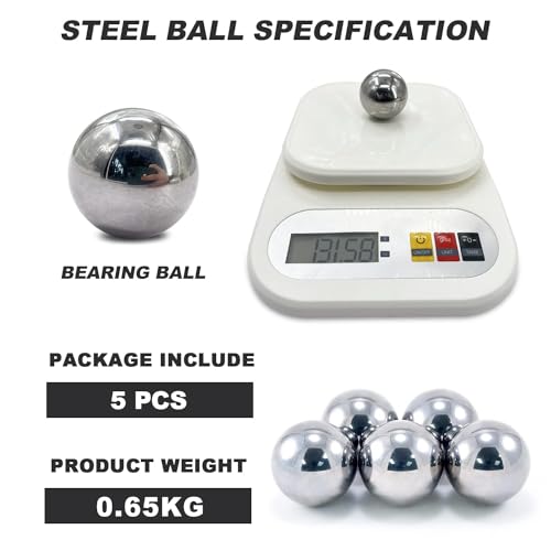 1-1/4"(31.75mm) Ball Bearing Solid Steel Bearing Balls -Precision Balls - 5 Pieces