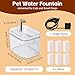 MANON ROSA Cat Water Fountain, Automatic Pet Water Dispenser with Quiet Pump & 6 Replacement Filters, Healthy Hydration Supplies for Cats & Small Dogs - Indoor Drinking Fountain