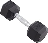 Vista 10 de Body Sport Mancuerna hexagonal con revestimiento de goma, individual – Mancuernas para ejercicios – Equipo de entrenamiento de fuerza – Accesorios