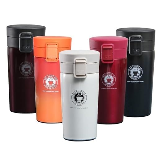 RIDHARSH ENTERPRISE Double Walled Insulated Coffee Travel Mug with Leak-Proof Flip Lid Mesh Filter, Regular Mouth for Kitchen (1) (B0DBZQ5DDL) Amazon Price History, Amazon Price Tracker