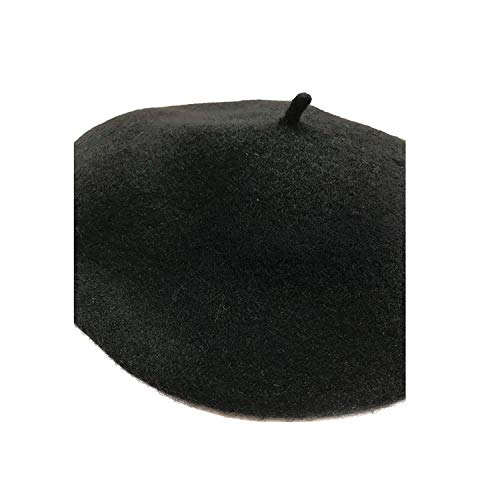 Maymii Wool Black Beret Hat - French Beret -Solid Color Beret Cap For Women Girls #TOP3
