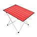 Produktbild JFJL Camping Tisch Aluminium - Outdoor Faltbarer Strand Tisch Kompakt Leichtgewicht, Portable Picknicktisch Für Indoor Und Outdoor Camping Strand Schwimmen Wandern BBQ Picknick Angeln (Rot)