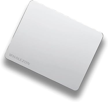 Hard Silver Aluminum Metal Mouse Pad, Dual Side Fast & Accurate Control Mousepad for Office Home Game
