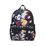 Wondapop - Mochila de nylon de luxo Mickey Mouse 33.0 cm, Preto, One Size, Mochila para o dia