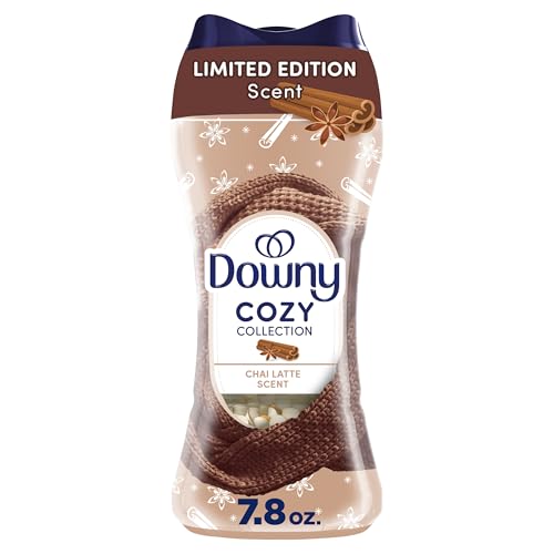 Downy Cozy Collection In-Wash Laundry Scent Booster Beads Chai Latte Scent 7.8 oz Limited Edition Laundry Beads